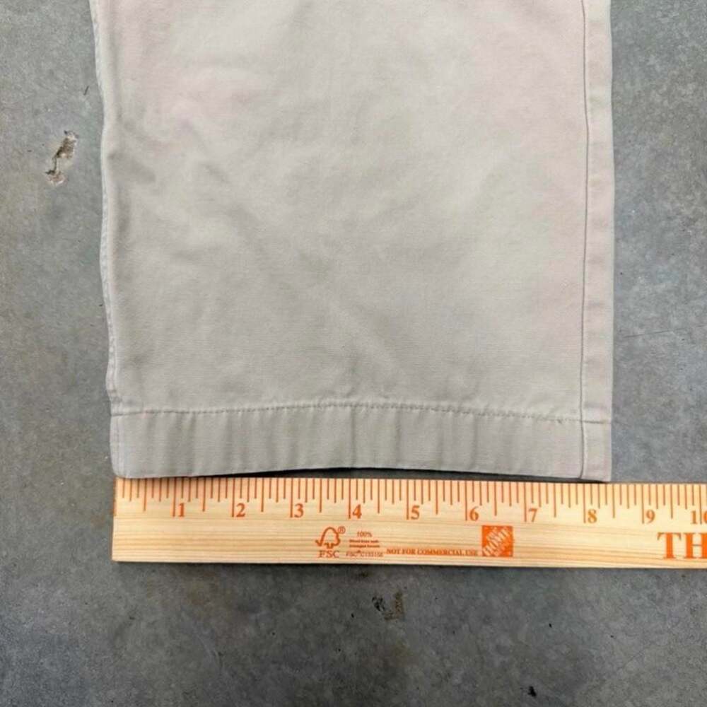 Cabela's Y2K Baggy Utility Cargo Work Pants Beige Mens Size 34 - Picture 4 of 8